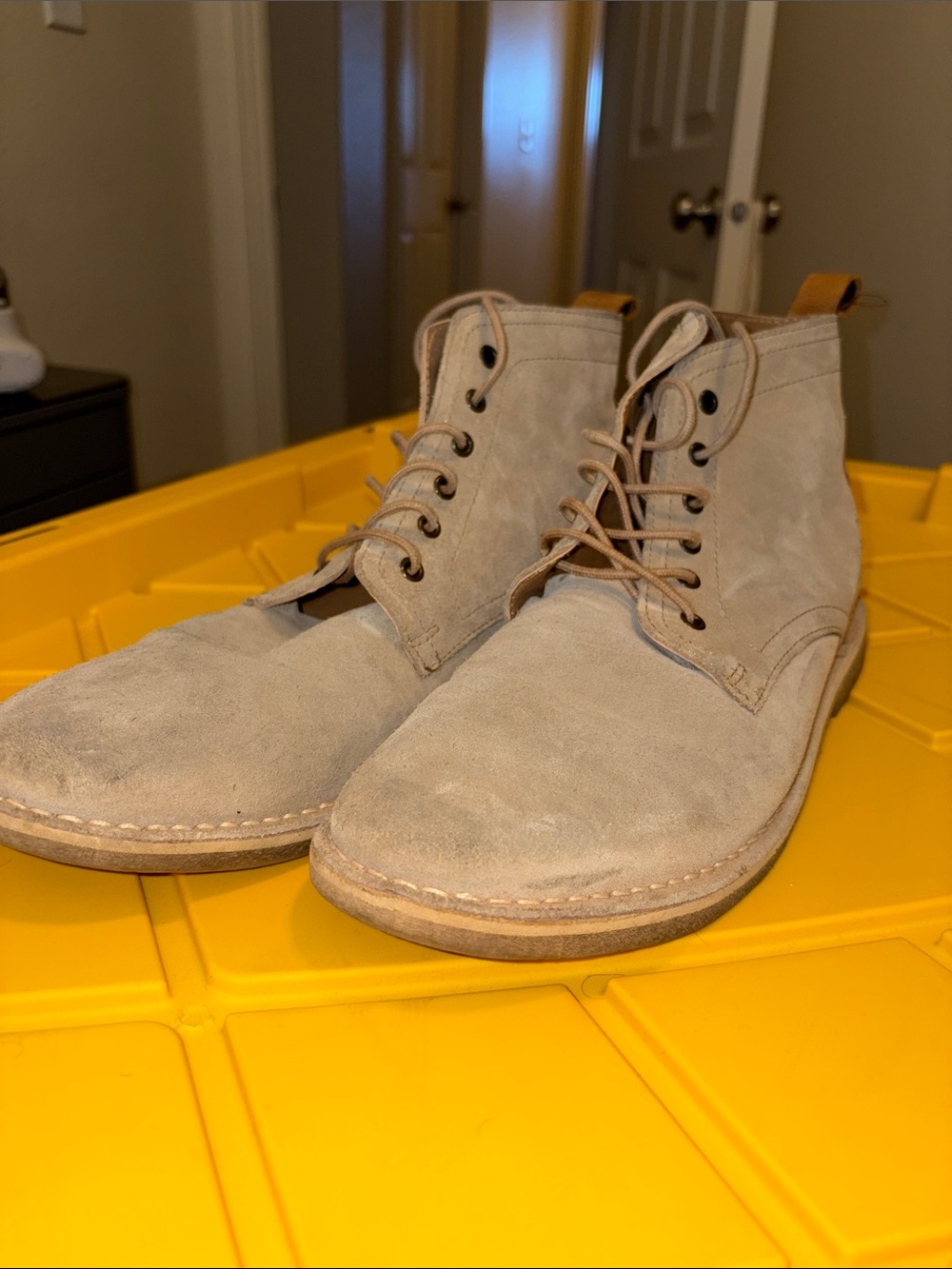 ASOS Light Beige Suede Chukka Boots